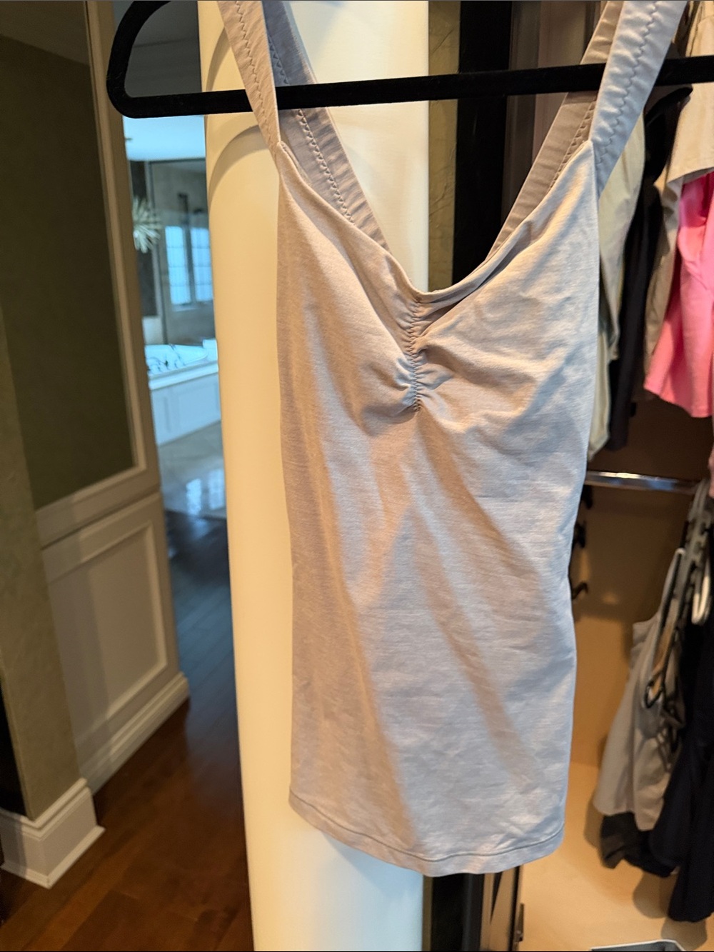 lululemon athletica Ruched Front Scoop Tank - Light Taupe